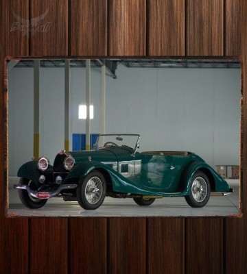 Металлическая табличка Bugatti Type 44 Touring